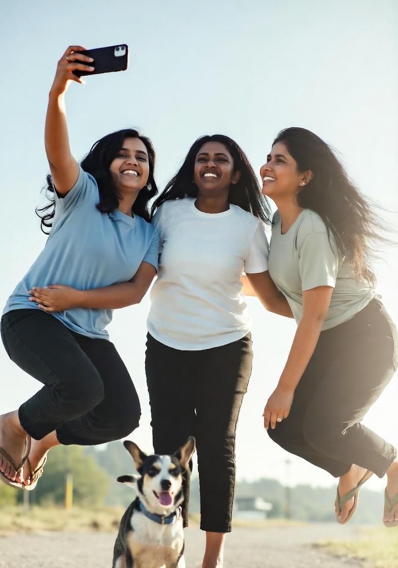 Girl taking a photo with her sock in the view